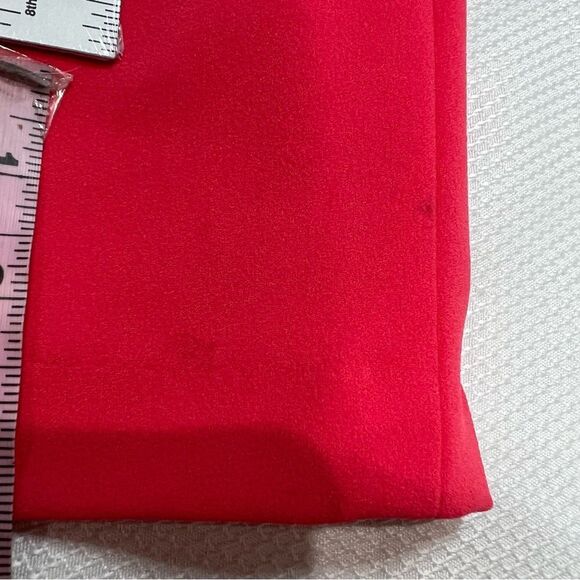 Calvin Klein Pink Chiffon-Cuff Floral Appliqué Long Bell-Sleeve Dress - Picture 9 of 9